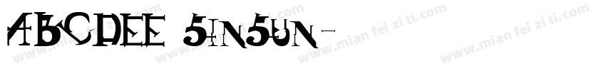 ABCDEE SinSun字体转换